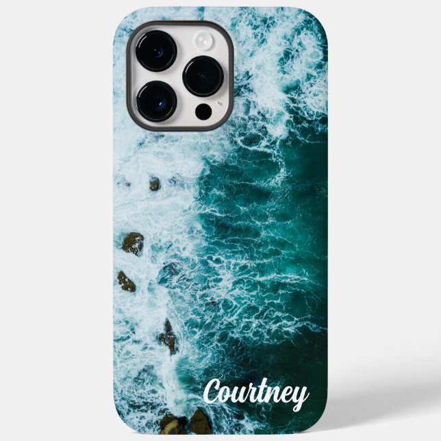 Summer Tropical Ocean Beach Wave Case-Mate iPhone Case (Back)