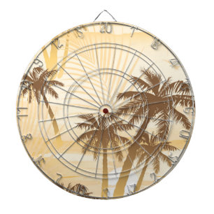 Summer Tropical Palms Dartboard