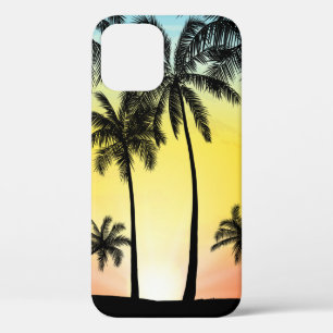Summer tropical trees iPhone 12 case
