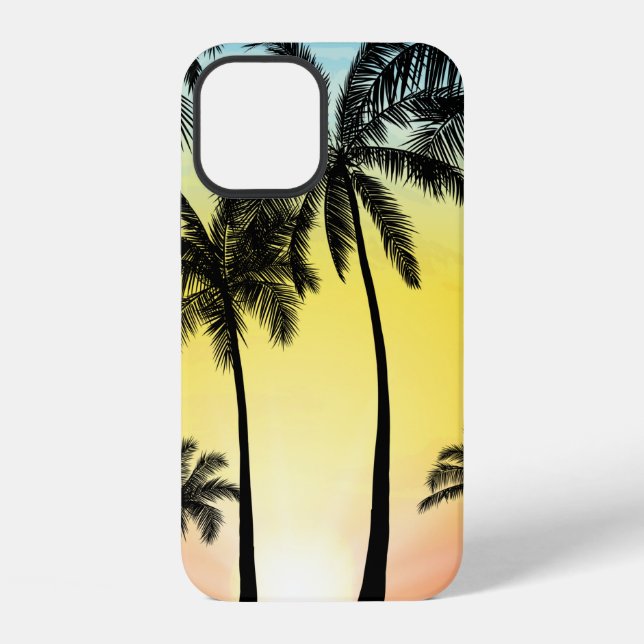 Summer tropical trees iPhone case (Back)