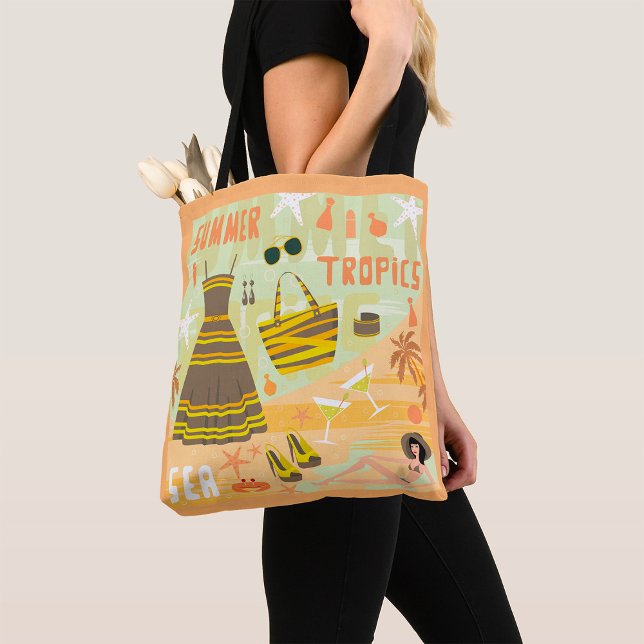 Summer Tropics Tote Bag (Creator Uploaded)