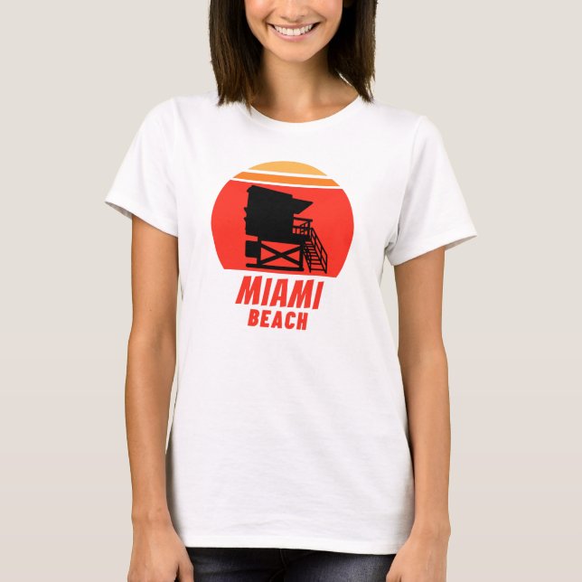 Summer tshirt - Miami beach - Tower ! (Front)