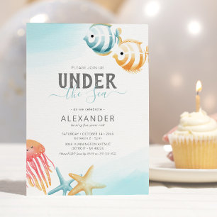 Summer Under the Sea Birthday Invitation