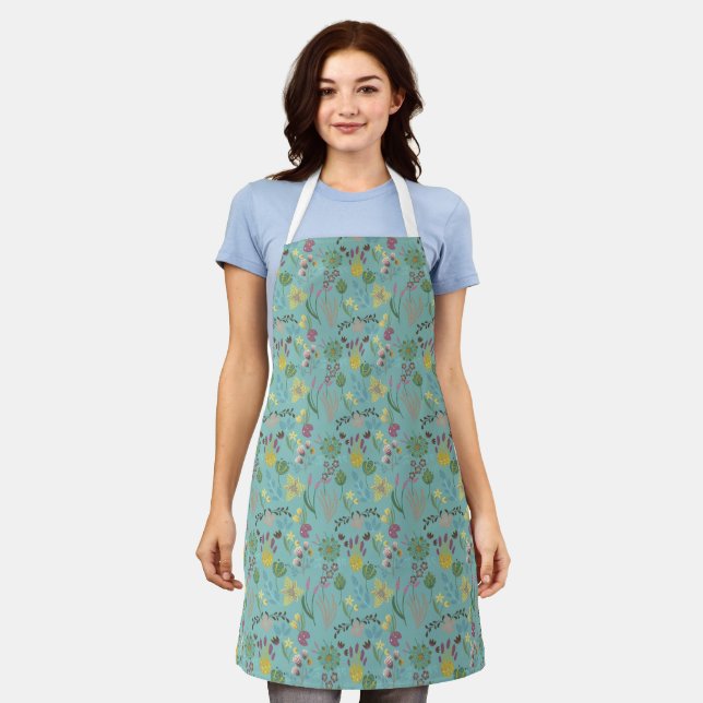 Summer Uneven Pattern Apron (Worn)