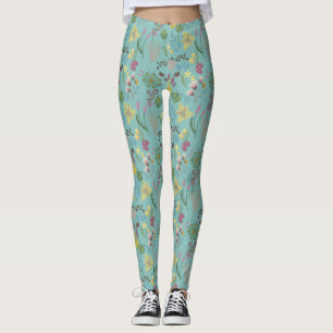 Summer Uneven Pattern Leggings