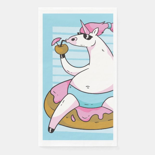 Summer Unicorn Napkin (Front)