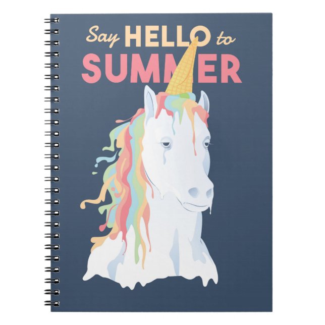 Summer Unicorn Notebook (Front)