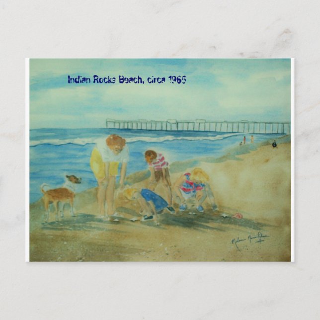 Summer Vacation at Indian Rocks Beach Postcard (Front)