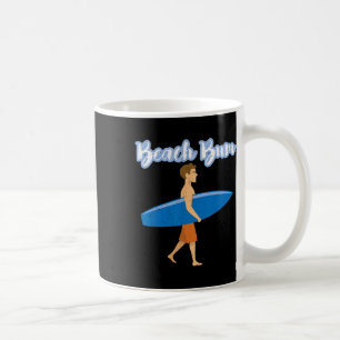 Summer Vacation Beach Bum Love Ocean Surfer Boy Su Coffee Mug