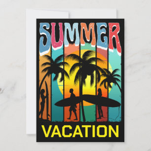 SUMMER VACATION BEACH OCEAN ADVENTURE INVITATION