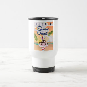 Summer Vacation Cartoon travel poster Mug