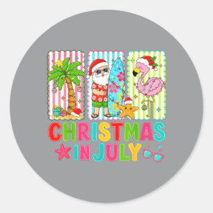 Summer Vacation Classic Round Sticker