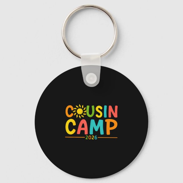 Summer vacation cousin camp 2026 making memories keychain (Front)