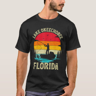 Summer Vacation Fishing Vintage Florida Okeechobee T-Shirt
