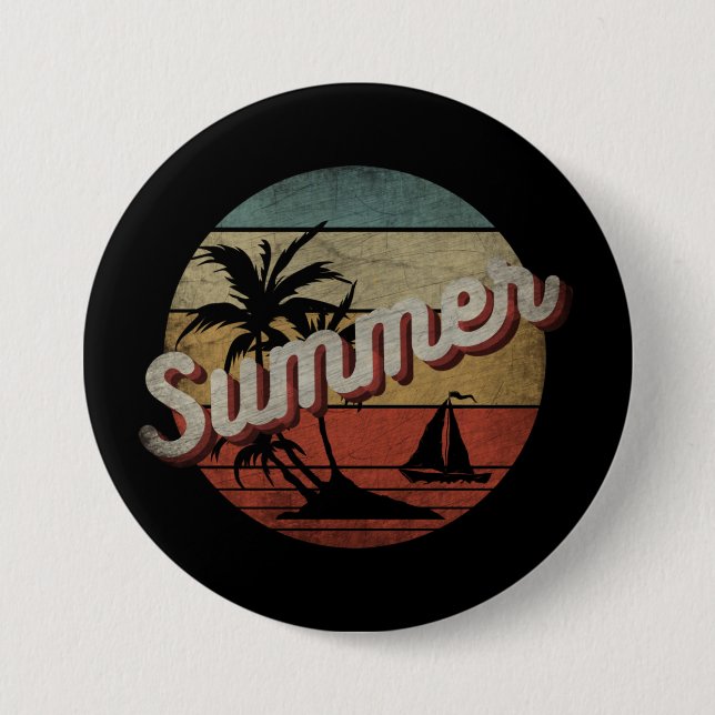 SUMMER VACATION GIFT 3 INCH ROUND BUTTON (Front)