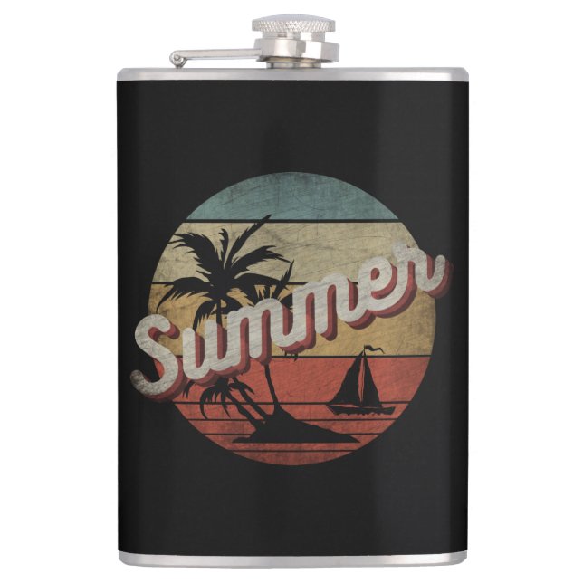 SUMMER VACATION GIFT HIP FLASK (Front)
