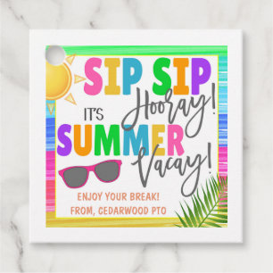 Summer Vacation Gift Tag