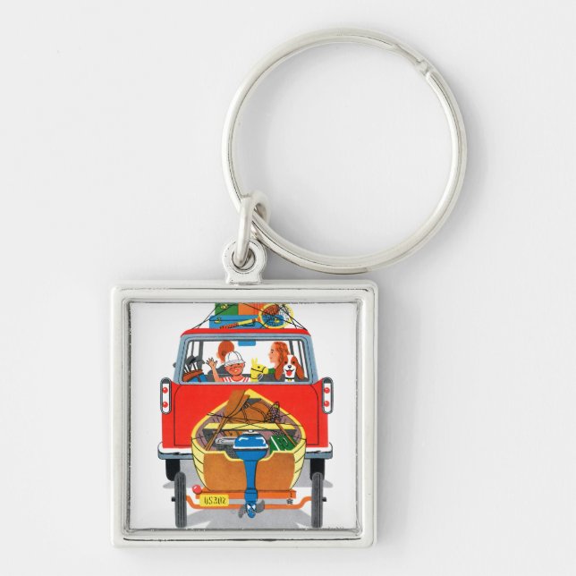 Summer Vacation Keychain (Front)