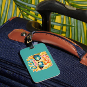 Summer Vacation Luggage Tag Colourful