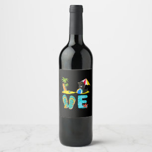 Summer vacation newfoundland Love newfoundland Wine Label