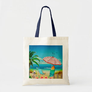 Summer vacation on the beach, Relaxation Tote Bag