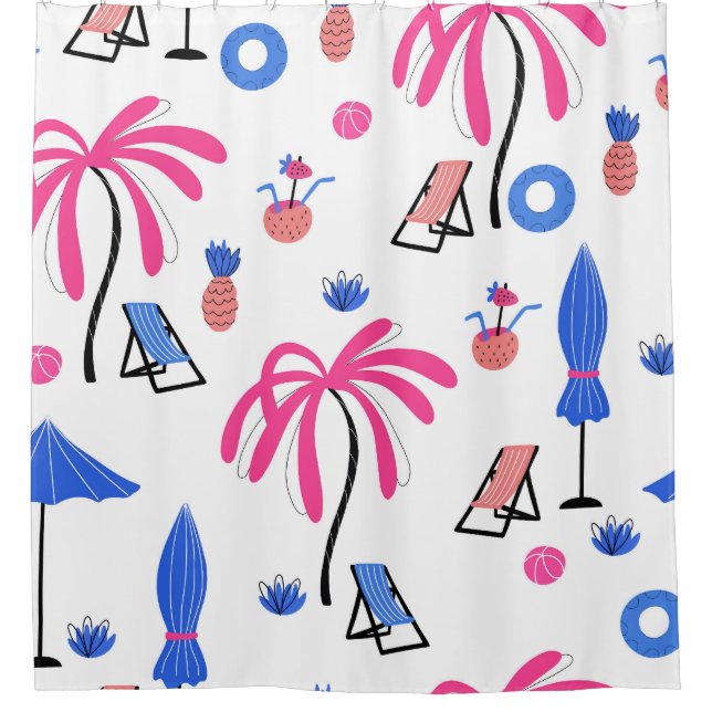 Summer Vacation: Palm Trees Pineapples Pattern (Front)