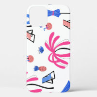 Summer Vacation: Palm Trees Pineapples Pattern
