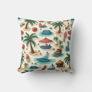 summer vacation pillow cushion
