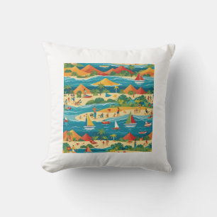 summer vacation pillow cushion