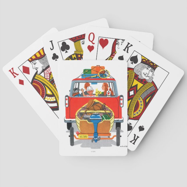 Summer Vacation Playing Cards (Back)