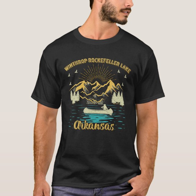 Summer Vacation Retro Arkansas Winthrop Rockefelle T-Shirt (Front)