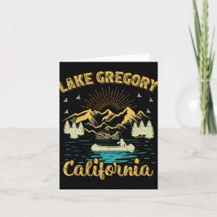 Summer Vacation Retro Mountain California Gregory  Card