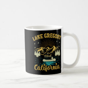 Summer Vacation Retro Mountain California Gregory  Coffee Mug