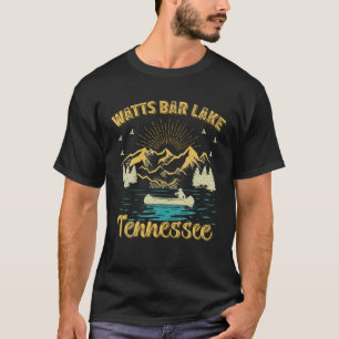 Summer Vacation Retro Mountain Tennessee Watts Bar T-Shirt