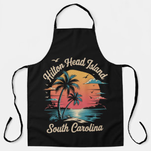 Summer Vacation Retro South Carolina Apron