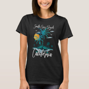 Summer Vacation Retro Sunset California Santa Cruz T-Shirt