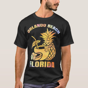 Summer Vacation Retro Sunset Florida Orlando Beach T-Shirt