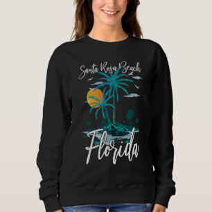 Summer Vacation Retro Sunset Florida Santa Rosa Be Sweatshirt