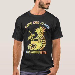 Summer Vacation Retro Sunset Massachusetts Cape Co T-Shirt