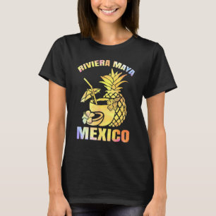 Summer Vacation Retro Sunset Mexico Riviera Maya B T-Shirt