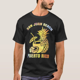 Summer Vacation Retro Sunset Puerto Rico San Juan  T-Shirt