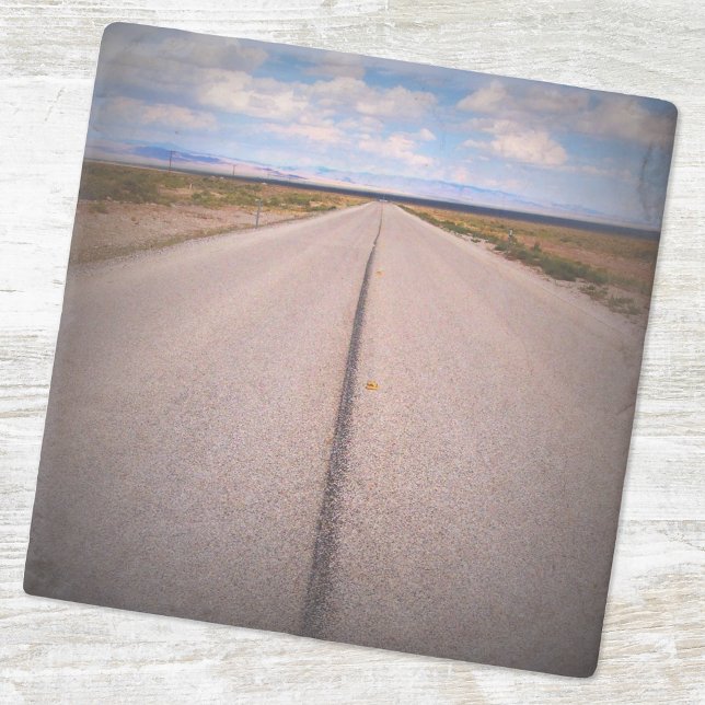 Summer Vacation Road Trip Photo Stone Coaster (Creator Uploaded)