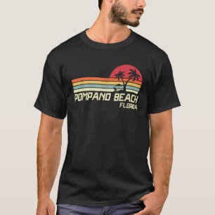 Summer Vacation Vintage Florida Pompano Beach T-Shirt