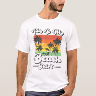 Summer Vacation Vintage Retro Palm Tree This Is My T-Shirt