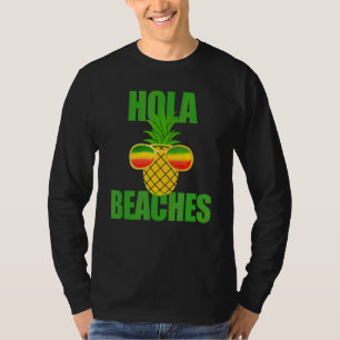 Summer Vacay Pineapple Sun Glasses Cruise Hola Bea T-Shirt