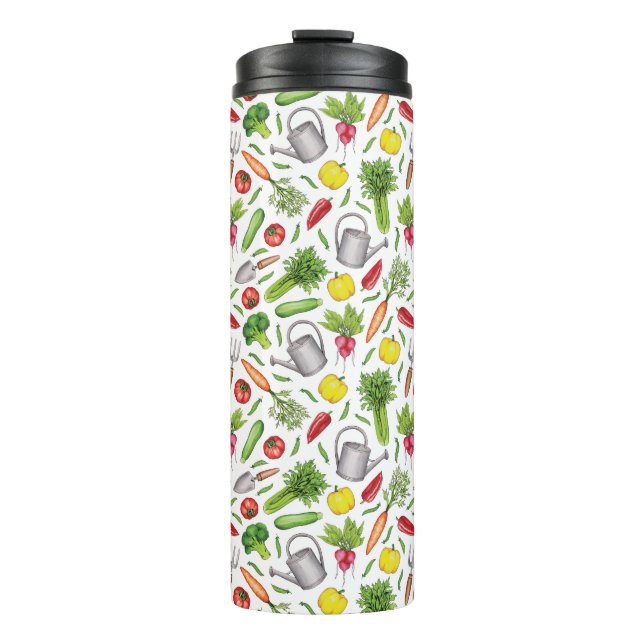 Summer Vegetable Garden Thermal Tumbler (Front)