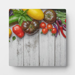 Summer Vegetable Harvest Border Plaque