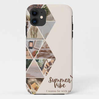 Summer Vibe, I Wanna Be With You, Beige Colour iPhone 11 Case