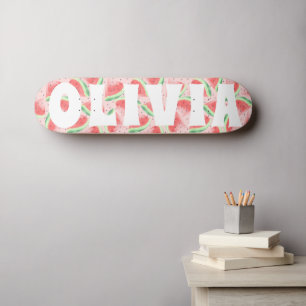 summer vibe watermelon custom sweet skateboard