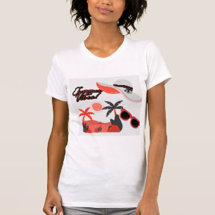 Summer Vibe White Short-Sleeve Women's T-shirt